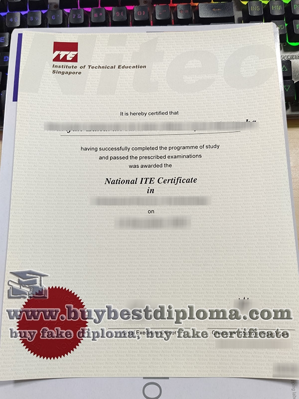 ITE Singapore diploma, fake ITE Singapore certificate,