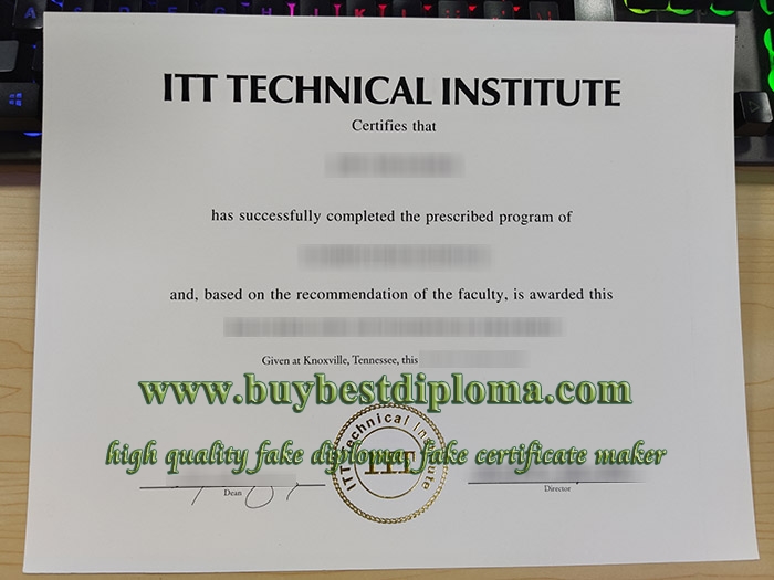 fake ITT Technical Institute diploma