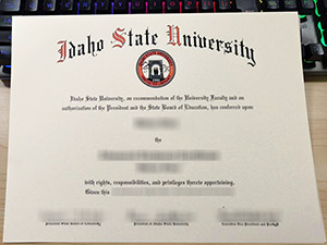 Idaho State University diploma, Idaho State University degree, fake ISU certificate,