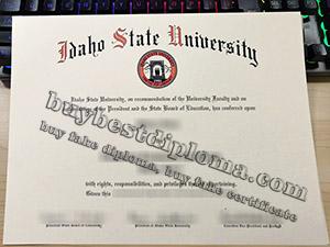 Idaho State University diploma, Idaho State University degree, fake ISU certificate,