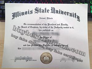 Illinois State University diploma, Illinois State University degree, fake Illinois State University certificate, 伊利诺伊州立大学证书,
