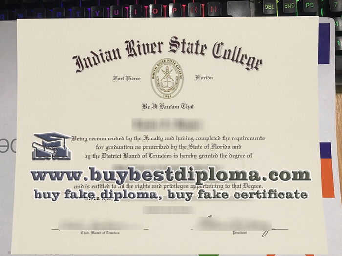 Indian River State College diploma, Indian River State College certificate,