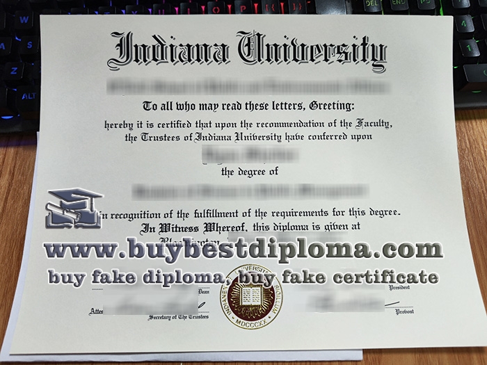 Indiana University fake diploma, Indiana University fake certificate,