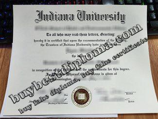 Indiana University fake diploma, Indiana University fake certificate,