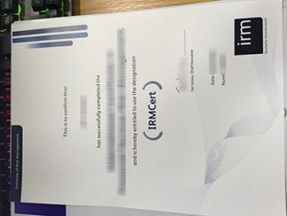 Institute of Risk Management certificate, fake IRM certificate,