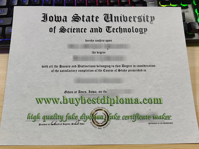 how to make a fake Iowa State University diploma