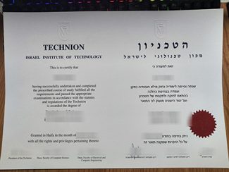 Israel Institute of Technology degree, TECHNION diploma,