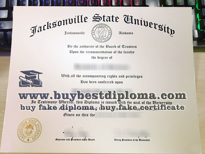 Jacksonville State University diploma, fake Jacksonville State University degree,