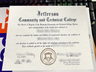 Jefferson Community and Technical College diploma, JCTC certificate,