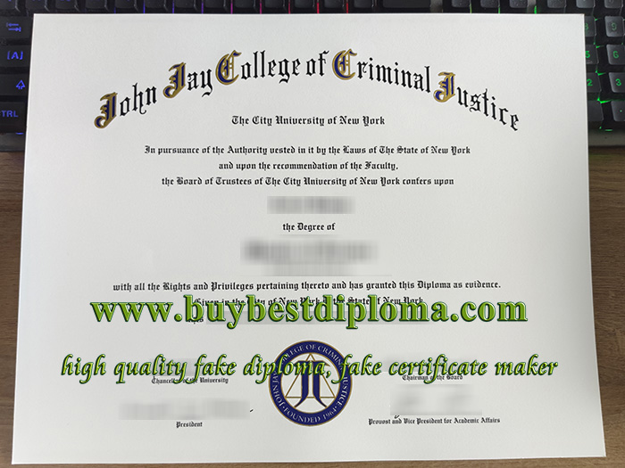 John Jay College diploma, John Jay College certificate,