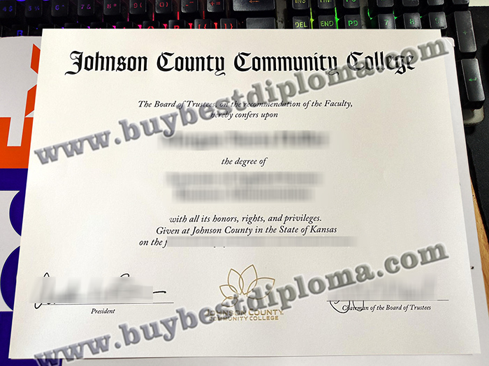 Johnson County Community College diploma, Johnson County Community College certificate,