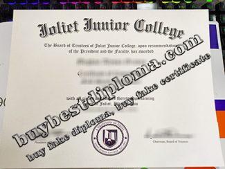 Joliet Junior College diploma, Joliet Junior College certificate,