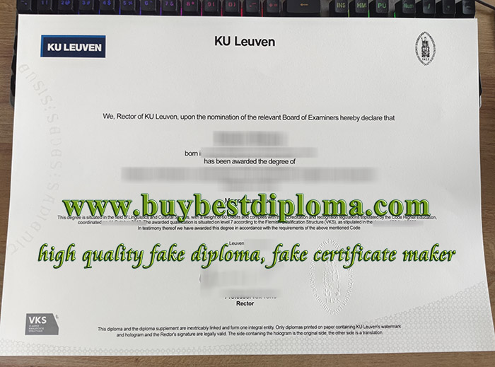 KU Leuven diploma, KU Leuven degree, fake KU Leuven certificate,