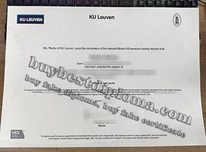 KU Leuven diploma, KU Leuven degree, fake KU Leuven certificate,