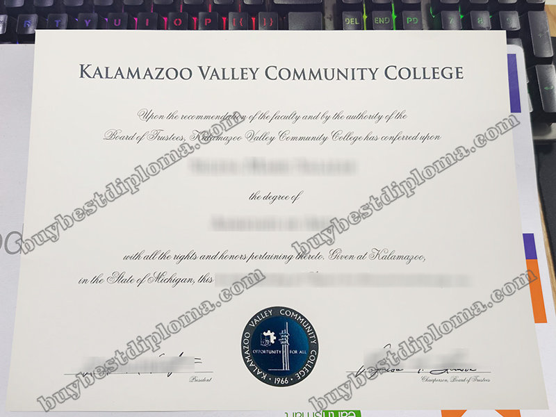 Kalamazoo Valley Community College diploma, KVCC diploma,