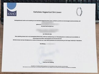 Katholieke Hogeschool Sint-Lieven diploma, KaHo Sint-Lieven degree, Catholic University of Saint-Lieven certificate,