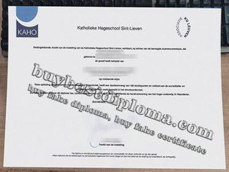 Katholieke Hogeschool Sint-Lieven diploma, KaHo Sint-Lieven degree, Catholic University of Saint-Lieven certificate,