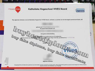 Katholieke Hogeschool Vives Noord diploma, Catholic College Vives North certificate,