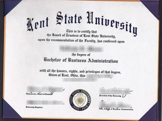 Kent State University diploma, Kent State University degree, fake KSU certificate,