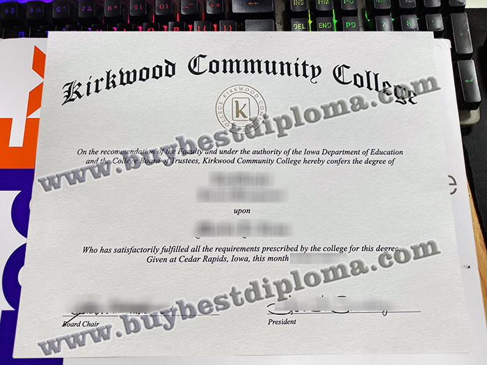 Kirkwood Community College diploma, Kirkwood Community College certificate,
