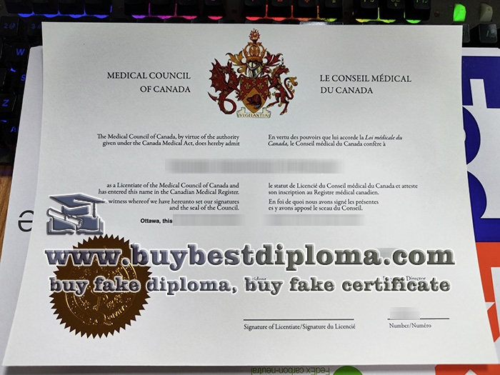 Medical Council of Canada certificate, LMCC certificate,