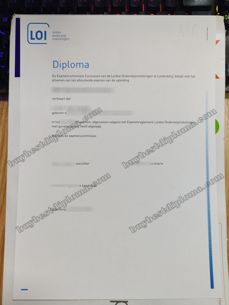 Leidse Onderwijsinstellingen diploma, LOI diploma,