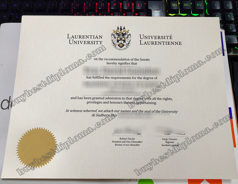 Laurentian University degree, Laurentian University diploma certificate,