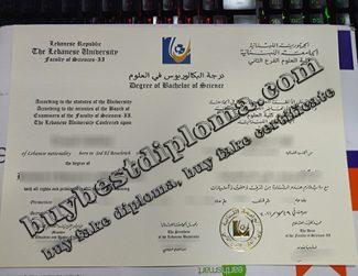 Lebanese University diploma