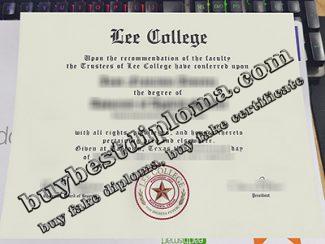 Lee College Diploma, Lee College Certificate,