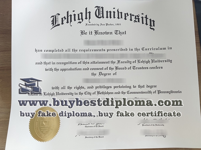 Lehigh University diploma, Lehigh University degree,