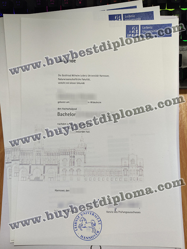 Leibniz Universität Hannover urkunde, Leibniz University Hannover diploma,