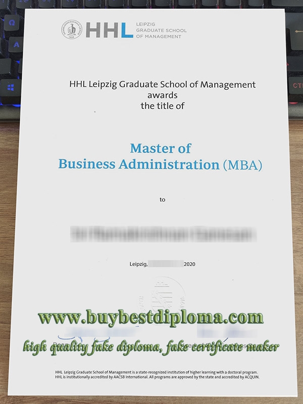 HHL Leipzig Graduate School of Management diploma, HHL Leipzig Graduate School of Management degree, HHL Leipzig Graduate School of Management MBA diploma, fake MBA diploma Germany,