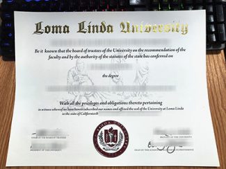 Loma Linda University diploma, Loma Linda University certificate,