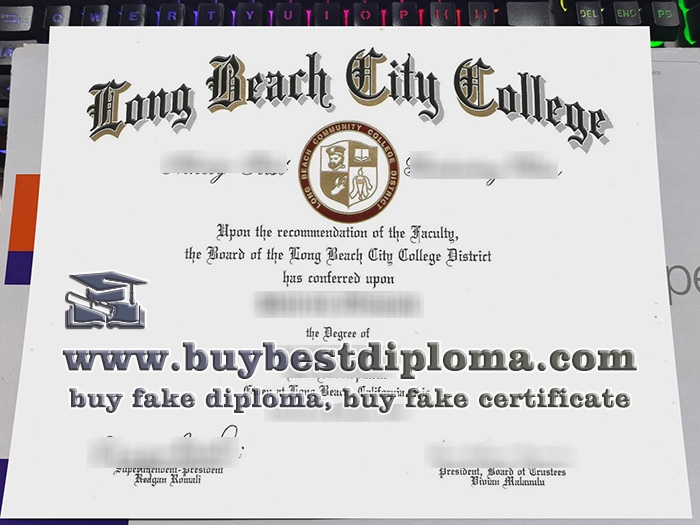 Long Beach City College diploma, Long Beach City College certificate,