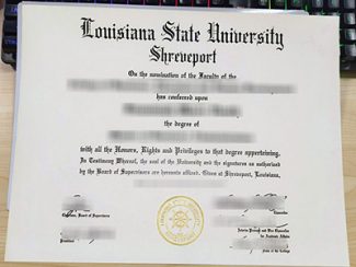 Louisiana State University-Shreveport diploma, Louisiana State University Shreveport degree, fake LSU diploma,