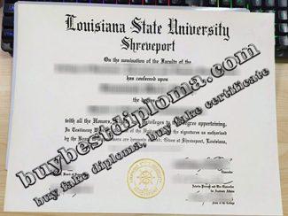 Louisiana State University-Shreveport diploma, Louisiana State University Shreveport degree, fake LSU diploma,