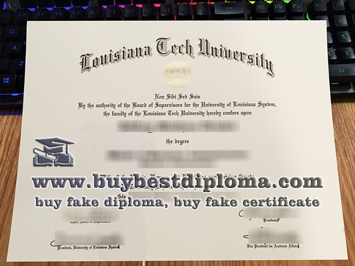 Louisiana Tech University diploma, Louisiana Tech University certificate,
