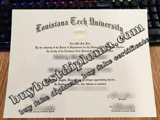 Louisiana Tech University diploma, Louisiana Tech University certificate,