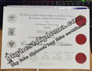 Endocrinology and Diabetes certificate