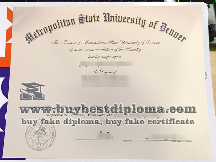 Metropolitan State University of Denver diploma, MSU Denver degree,