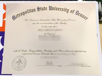 Metropolitan State University of Denver diploma, MSU Denver degree,