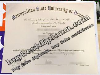 Metropolitan State University of Denver diploma, MSU Denver degree,