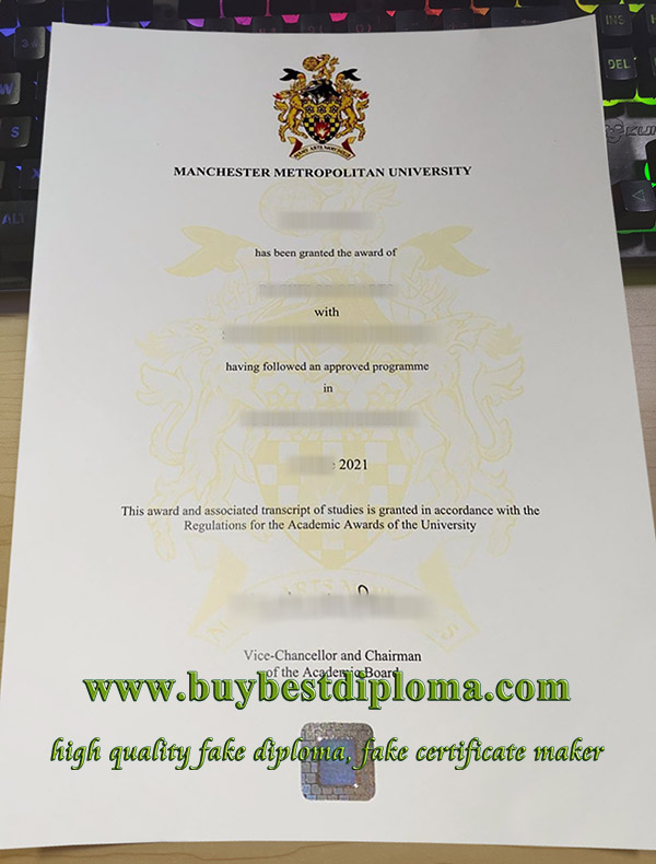 Manchester Metropolitan University diploma, Manchester Metropolitan University degree, Manchester Metropolitan University certificate,