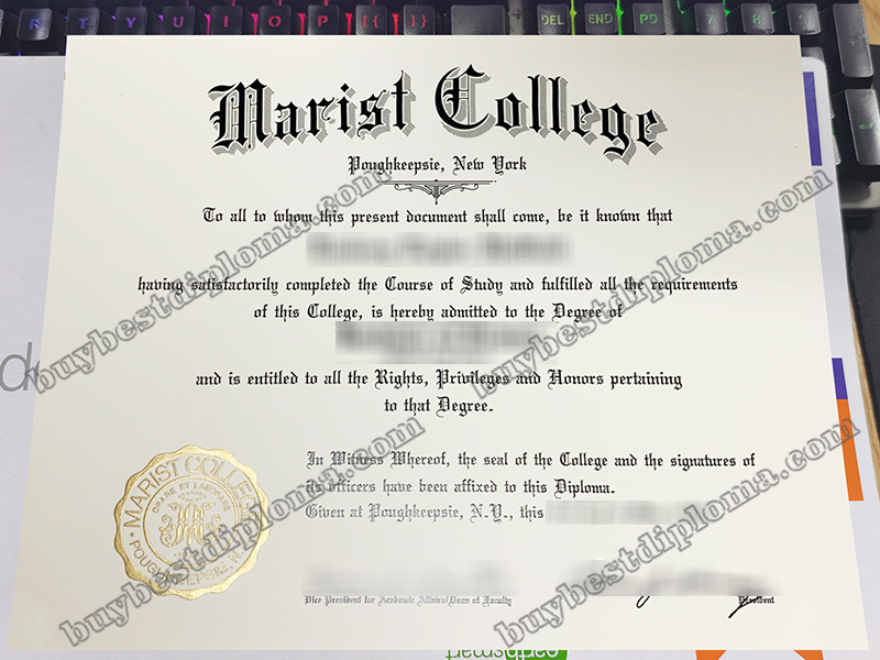 Marist College diploma, Marist College certificate,