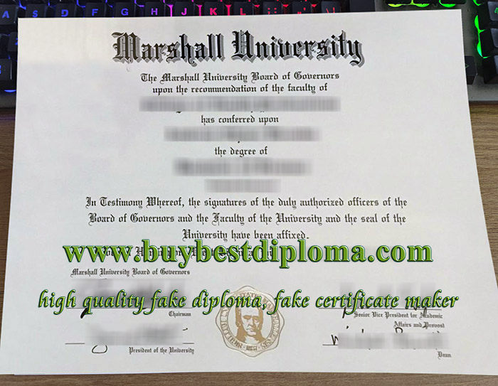 Marshall University Degree, Marshall University Diploma,
