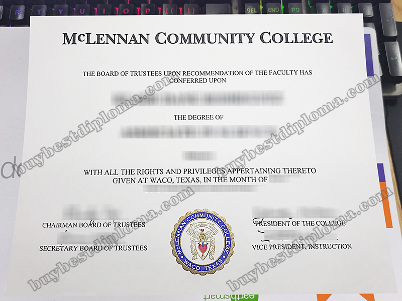 McLennan Community College diploma, McLennan Community College certificate,