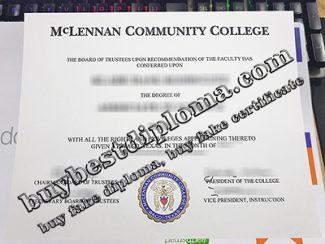 McLennan Community College diploma, McLennan Community College certificate,