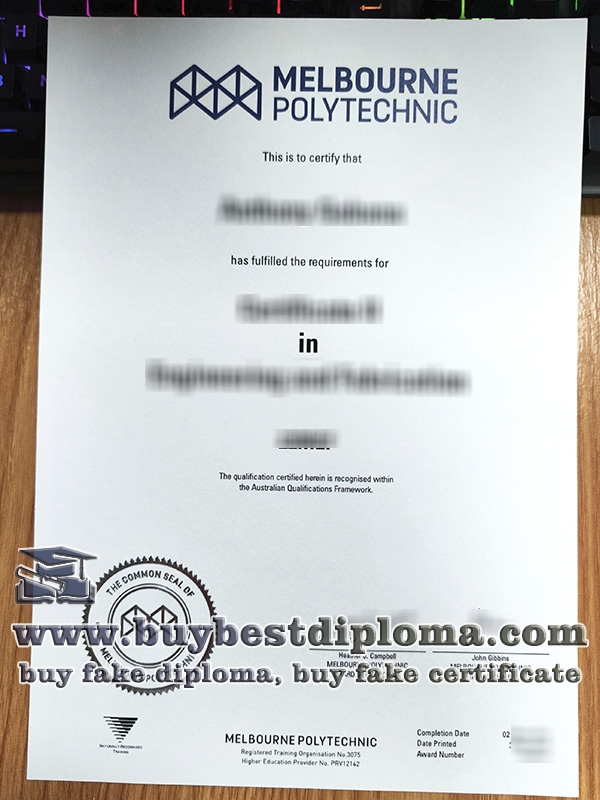 Melbourne Polytechnic certificate, Melbourne TAFE diploma,