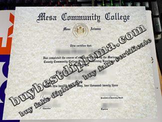 Mesa Community College diploma, Mesa Community College certificate,