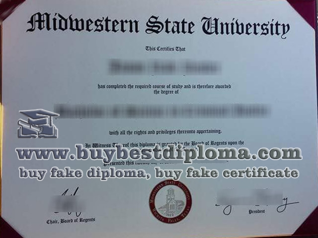 Midwestern State University diploma, fake Midwestern State University certificate,